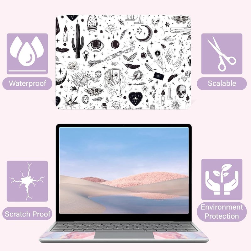 CREATCABIN Tarot Theme Laptop Notebook Skin Sticker Laptop Cover Decals Fits 12 13 13.3 14 15 inch Universal Reusable Vinyl Skin Stickers Cover Art Decal Notebook PC Personalized Protector - Image 4